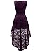 Dressystar Women's Sleeveless Hi-Lo Lace Prom Dress Cocktail Party Gowns