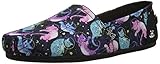 Skechers BOBS Women's Bobs Plush-Cats in Space Flat, Black/Multi, 7 M US