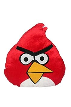 Briltech Red Angry Bird Emoji Face Plush/Pillow - 14 inches