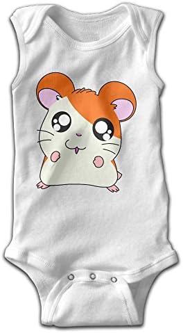 Xgnzyq Cute Hamtaro Cute Infant Baby Girl Sleeveless Toddler Climb Jumpsuit|Crawling Clothes 6 M
