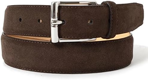 Amazon Crockett Jones クロケット ジョーンズ Dk Brown Suede Silver Buckle スエードベルト ダークブラウン 40 ベルト 通販