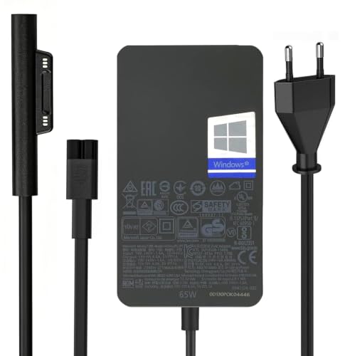 Surface Pro Charger, 65W Surface Charger for Microsoft Surface Pro 3/4/5/6/7/7+/8/9/10/11/12, Surface Laptop 1/2/3/4/5/6/7, Surface Go 1/2/3/4