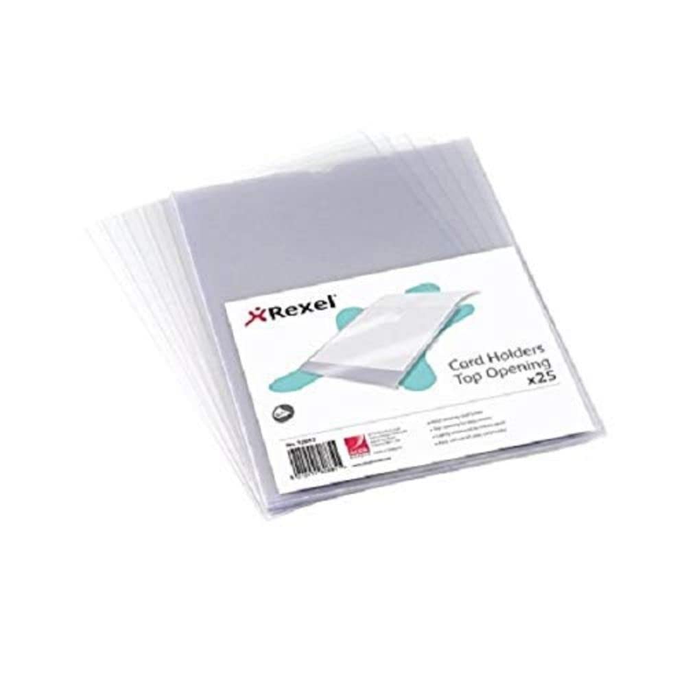 Rexel Nyrex A4 Card Holders Clear (25 Pack)