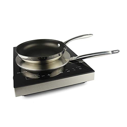 KING.LJ Induction Diffuser Plate 9.4inch Adapter Stainless Steel For