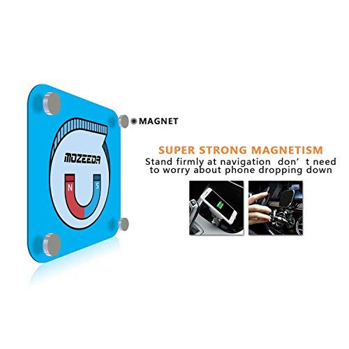 Powerful Mount Magnet Plate For Wireless Charger,MOZEEDA Thin 0.8mm Smart Magnetic Patch Pad For Magnetic Wireless Car Charger and Phone Car Mount Holder Cradle(1 PC Rectangle)