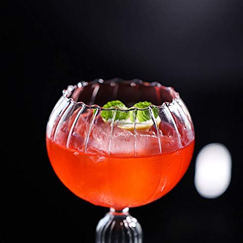Home+ Whisky gläser, Kreative Cocktail-Glas European High-Fuß-Blume-förmige Cocktail-Glas Römische Spalte Cocktail… – Bild 4