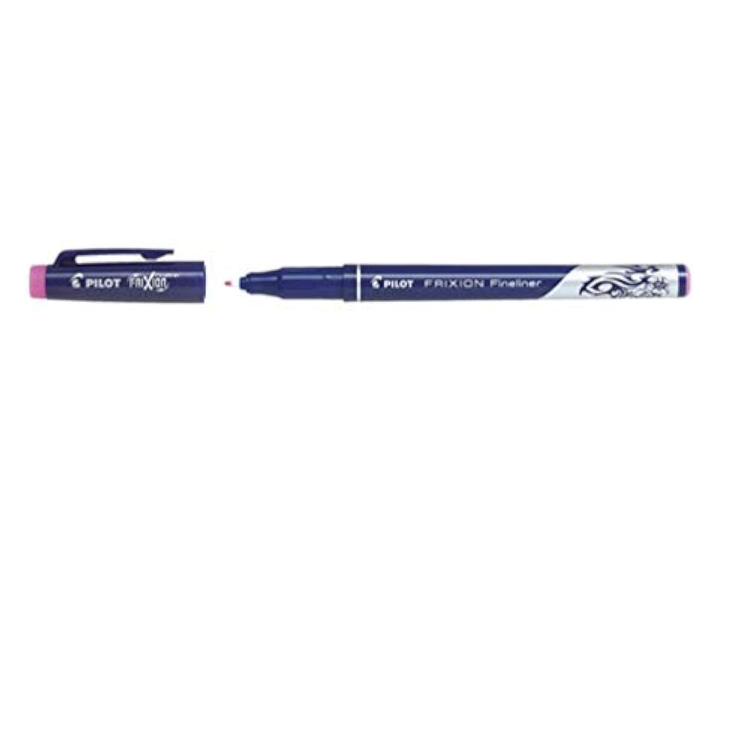 PILOT Frixion Fineliner Felt Pen 1.3 mm Tip Erasable, Pink, Pack Of 12