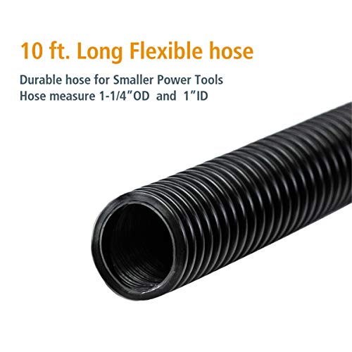 POWERTEC 70175 Dust Collection Hose with Fittings Plus Two Reducers