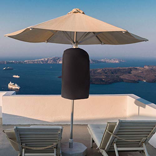 Star Patio ZHQ2028-P Cover, Patio Heater Cover, Outdoor Parasol Electric Three-Arm Patio Infrared Heater Cover, Folding Umbrella Outdoor Heater Cover, Heavy Duty Waterproof Cover, Grey, Polyester