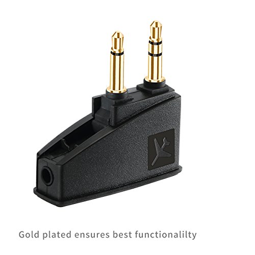 Tranesca Replacement Airplane Headphone Adapter Compatible with Bose