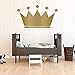 Wall Decal For Kids | Personalized Name King Crown Design | Vinyl Wall Home Decor for Boy's Bedroom, Playroom | Custom Baby Nursery Decoration | Black, White, Gold, Other Colors | Small, Large Sizes