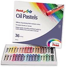 Pentel Arts Oil Pastel Set, 5/16 X 2-7/16 Inch, Assorted Colors, Set Of 36 : Artists Crayons : Arts, Crafts & Sewing - Amazon.com