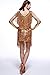 20's Great Gatsby Themed Halloween Party Stage Bar Costumes Dresses Adult Gold