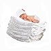 Lucear Newborn Muslin Cotton Warm Baby Bath Towel White Also for Baby Swaddle Blanket - 1pcs…