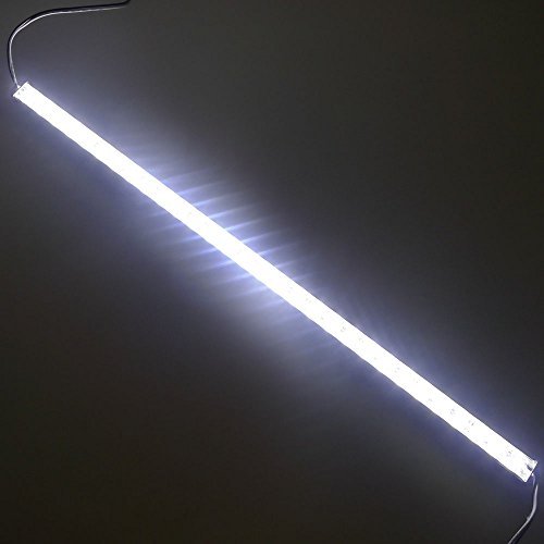 LEDENET 24V DC Supper Bright 5050 SMD Aquarium LED Strip - Waterproof Aluminum Lighting (Cold White (20 Inch long))
