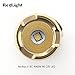 ReyLight Pineapple V3 Solid Brass AA/14500 Custom EDC Flashlight with Nichia 219C 4000K High CRI LED 470 lumens (Brass)