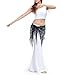 BellyLady Belly Dance Hip Scarf Shawl With Fringe Tribal Triangle Tassles Wrap-Black