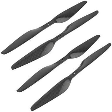 2 Pairs 1345 13x4.5 Carbon Fiber Propellers CW CCW for Quadcopter (Black)
