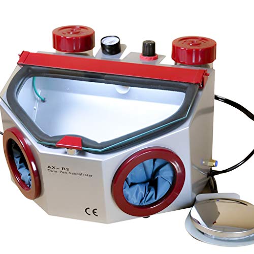 Global-Dental Fine Blasting Unit Sandblaster Twin Pen Two Tank AX-B3 Twin Pencil CE