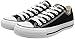 Converse Unisex Low TOP Size 9 M US Women / 7 M US Men, Black/White