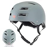 Flybar Protective Multi-Sport Adjustable Helmet with 12 Wide Vents (Grey, Large / X-Large)