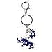 Feng Shui Blue Rhinoceros and Elephant Protection KeyChain Charm Amulet Handbag Hanging (W1041)
