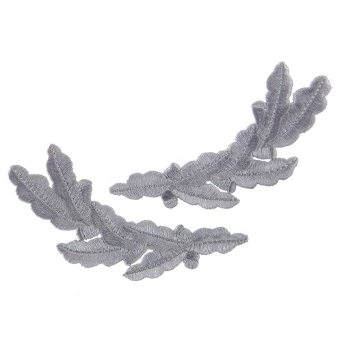 Oak Leaves Emblem Pair - Silver Ace OSFM