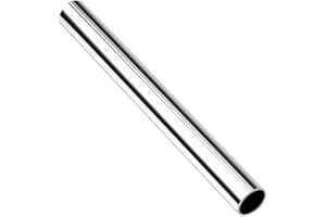 MOKOVI 1 Pcs 1-1/2" OD 304 Stainless Steel Tube, 16" Long, Thickened 304 Stainless Steel Seamless Tubing Round Metal Pipe, Industrial Metal Straight Tube(Industrial cold-rolled steel pipe)