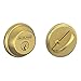 SCHLAGE Lock Company Single Cylinder Deadbolt, Satin Brass (B60 N 608)
