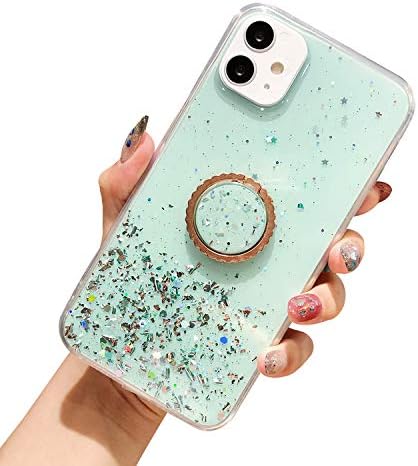 Amazon Co Jp Iphone12 Mini ケース カバー Tpu リング付き インスタ 映え ラメ 可愛 かわいい きらきら きらめき 光物 アップル アイフォン12ミニ カバー ケース おしゃれ落下防止スマホケース カバー Iphone 12 Mini クリアグリーン 家電 カメラ