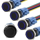 STARELO 5pcs 16mm Momentary led Push Button Switch