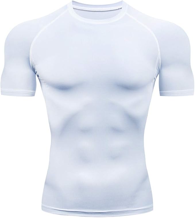 Camiseta de Manga Corta para Hombre Deportivos Fitness ...