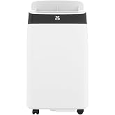 10,000 BTU Portable Air Conditioner, 3-In-1 Free-Standing Cooling AC Unit with Dehumidifier/Fan, Remote Control, Quiet Sleep Mode, 24H Timer, for Room Up 450 Sq. Ft, Black