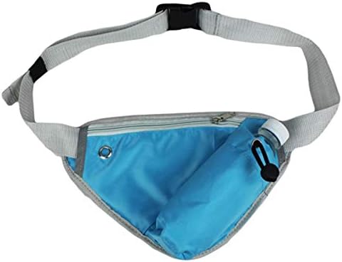 PERFECT SHOPO Polyester Jeval Multifunction Triangle Waist Bag with Water Bottle Pack (27 x 16.5 cm, Random)
