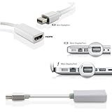 YarMonth - Mini DisplayPort to HDMI Adapter cable For Apple Products by Neet&reg; - (VIDEO + AUDIO converter for Unibody MacBook - Pro - Air - iMac + PC with Mini DP etc.) * NOTE: Supports new THUNDERBOLT port *)*** WITH AUDIO ***