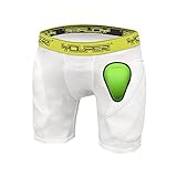 Youper Boys Youth Padded Sliding Shorts with Soft Protective Athletic Cup for Baseball, Football, Lacrosse, Field Hockey, MMA