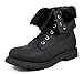 DREAM PAIRS Womens Winter Faux Fur Lined Collar Rubber Outsole Snow Ankle Boots Booties