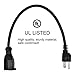 GYMAN Extension Cord Cable Power Outlet Saver 3 Prong 16AWG-13A with UL Listed -10 Pack