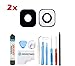 OmniRepairs Rear Facing Glass Camera Lens Cover Replacement For HTC One M9 with Pre-installed Adhesive and Repair Toolkit (Glass Lens)
