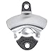 Barware Gear: Brushed Stainless Steel Wall Mounted Bottle Opener with Free SS Mounting Screws.Pop the cap open on your Soda and Beer Bottle