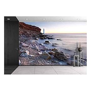 Lighthouse - Removable Wall Mural | Self-Adhesive Large Wallpaper - 66x96 inches