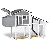 Idmarket Poulailler Comfort Avec Pondoir En Bois Amazonfr