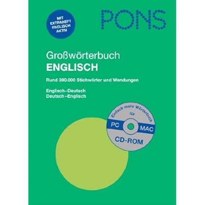 [PDF] Download PONS GroÁƒŠ ¸wörterbuch Englisch: Englisch-Deutsch / Deutsch-Englisch. Rund 390.000 Stichwörter und Wendungen Kostenlos