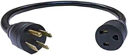 Milspec Direct 8/3 50A-230V Full KVA Adapter 4 Prong To 3 Prong