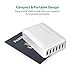 USB Charger RAVPower 60W 12A 6-Port Desktop USB Charging Station with iSmart Multiple Port, Compatible iPhone Xs Max XR X 8 7 Plus, iPad Pro Air Mini, Galaxy S9 S8 S7 Edge, Tablet and More (White)