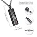 HooAMI Personalized Necklace Cremation Jewelry for Ashes - Customized Engraved Name Bar Necklaces Cremation Urn Necklace for Ashes
