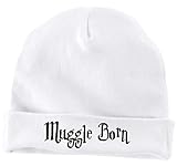 MUGGLE BORN Funny Harry Potter Wizard Baby Cap by BeeGeeTees (White)