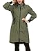 ELESOL Women's Lightweight Waterproof Long Raincoat Hood Outdoor Hiking Rain Jacket S-XXL
