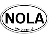 Oval NOLA New Orleans Sticker (cajun louisiana decal)
