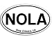 Oval NOLA New Orleans Sticker (cajun louisiana decal)